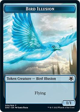 Bird Illusion // Demon Double-Sided Token - Magic: The Gathering
