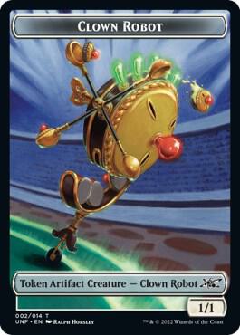 Clown Robot (002) // Food (011) Double-sided Token - Magic: The Gathering