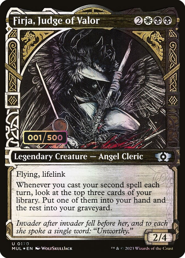 Firja, Judge of Valor (Serial Numbered) - Magic: The Gathering