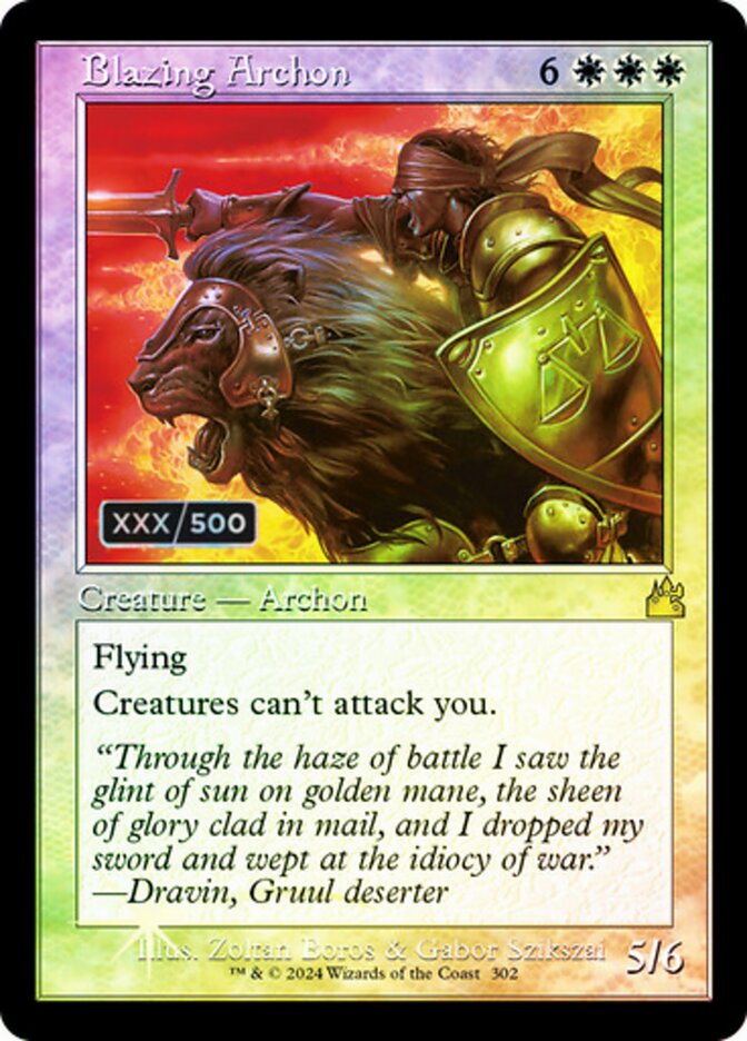Blazing Archon (Retro Frame) (Serial Numbered)