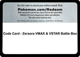 Code Card - Zeraora VMAX & VSTAR Battle Box - Pokémon