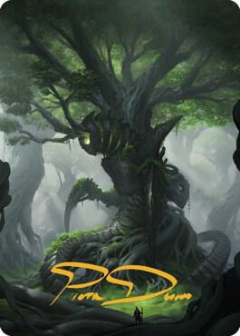 Forest Art Card (Gold-Stamped Signature) - Magic: The Gathering
