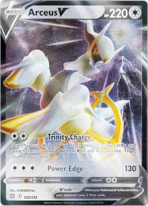 Arceus V - 122/172 (Metal Card) - Pokémon