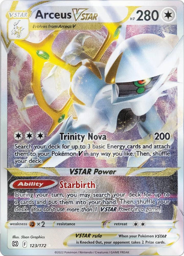 Arceus VSTAR - 123/172 (Metal Card) - Pokémon