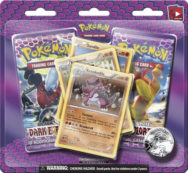 Dark Explorers 3 Pack Blister [Krookodile] - Pokémon