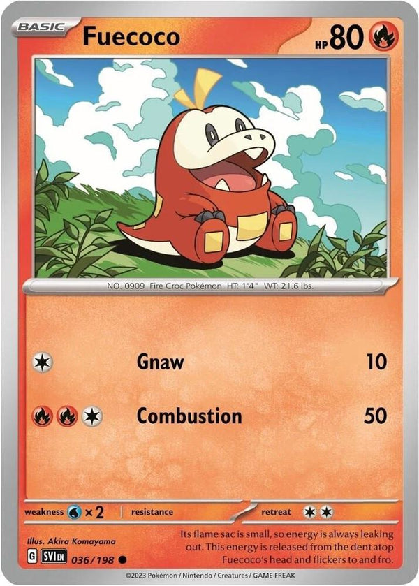 Fuecoco - 036/198 (Mirage Holo) - Pokémon