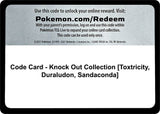 Code Card - Knock Out Collection [Toxtricity, Duraludon, Sandaconda] - Pokémon