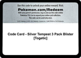 Code Card - Silver Tempest 3 Pack Blister [Togetic] - Pokémon