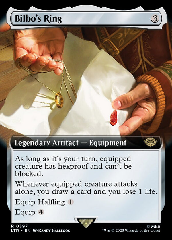 Bilbo's Ring (Extended Art) - Magic: The Gathering