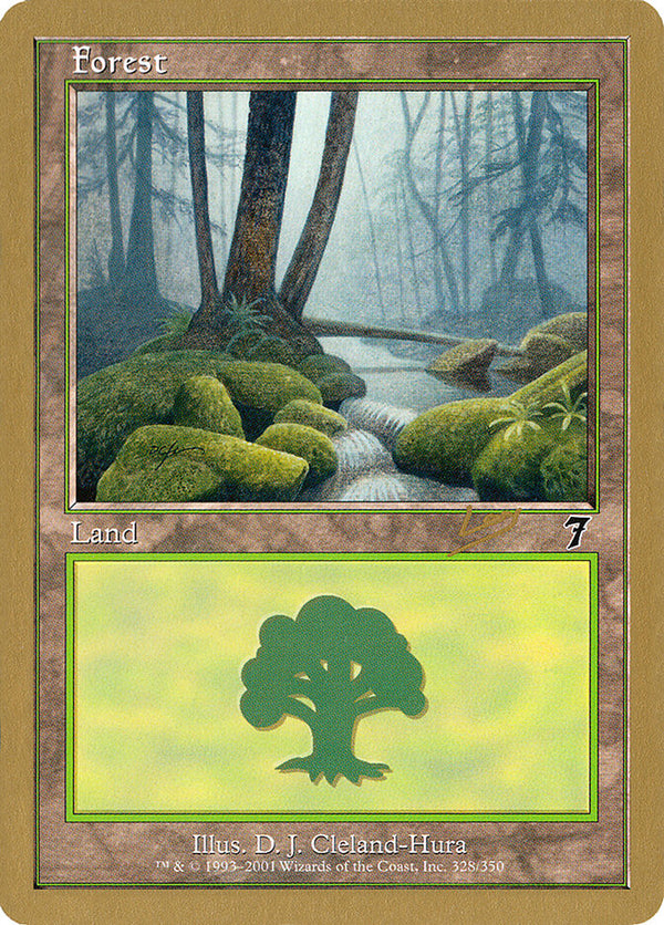Forest (328) - 2002 Raphael Levy (7ED) - Magic: The Gathering
