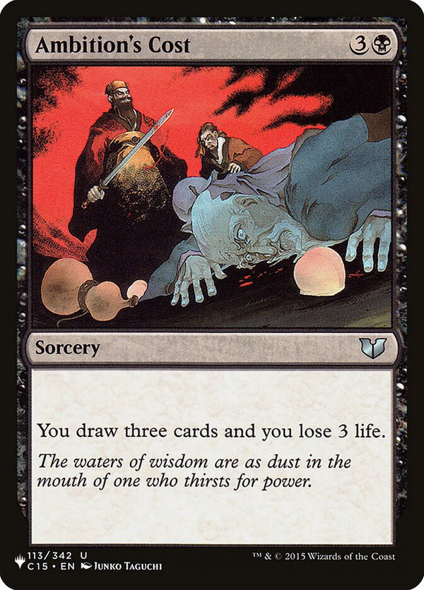 Ambition's Cost - Magic: The Gathering