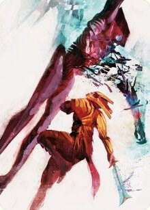 Hexgold Slash Art Card - Magic: The Gathering