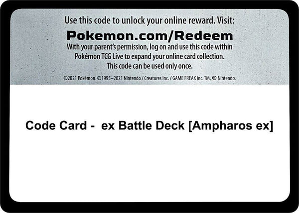 Code Card - ex Battle Deck [Ampharos ex] - Pokémon
