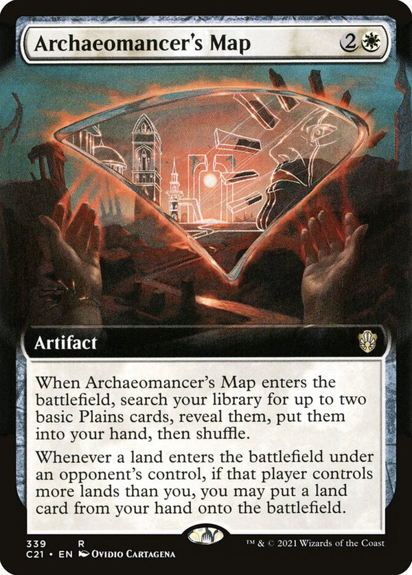 Archaeomancer's Map (Extended Art) - Magic: The Gathering