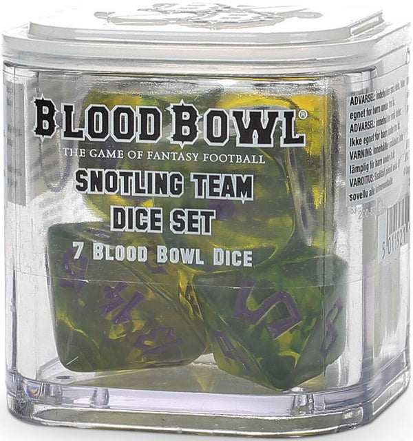 Blood Bowl: Snotling Team Dice Set (7-Pack) - Games Workshop