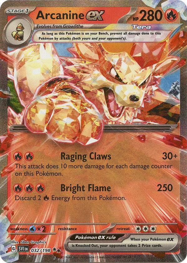 Arcanine ex - 032/198 - Pokémon