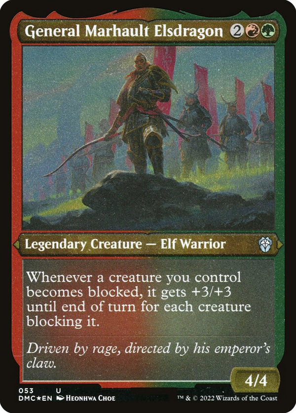 General Marhault Elsdragon (Foil Etched) - Magic: The Gathering