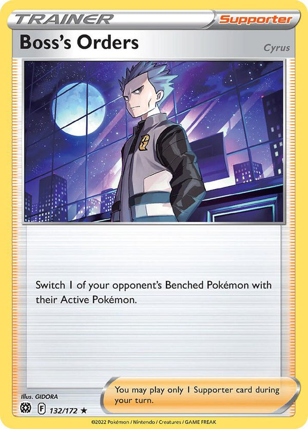 Boss's Orders (Cyrus) - 132/172 (Cosmos Holo) - Pokémon