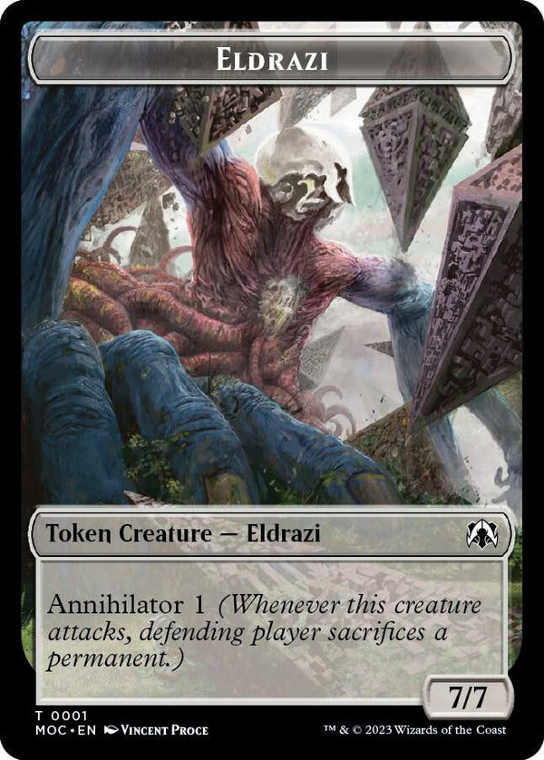 Eldrazi // Angel Double-sided Token - Magic: The Gathering