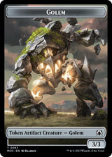Golem // Blood Double-sided Token - Magic: The Gathering