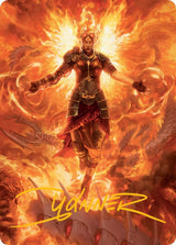 Chandra, Hope's Beacon Art Card (Gold-Stamped Signature) - Magic: The Gathering