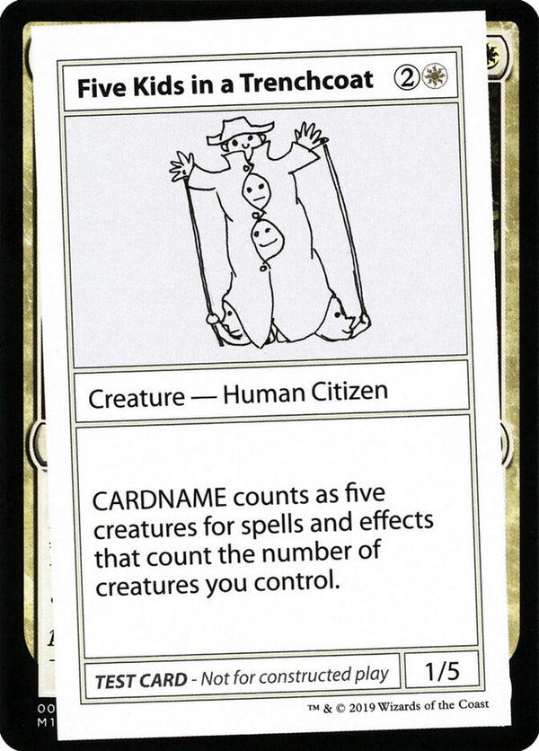 Five Kids in a Trenchcoat (No PW Symbol) - Magic: The Gathering