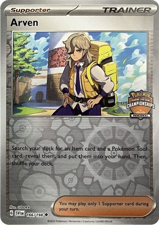 Arven - 166/198 (Regional Championships) - Pokémon