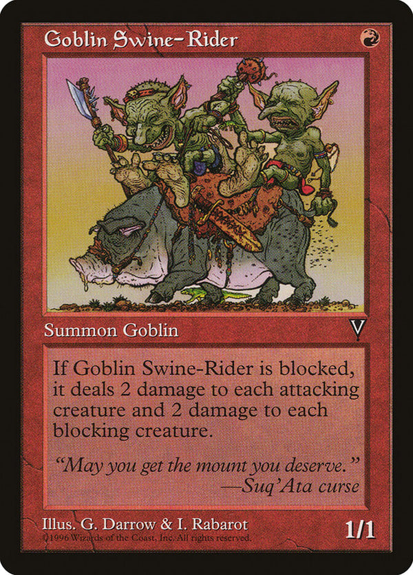 Goblin Swine-Rider - Magic: The Gathering