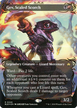 Gev, Scaled Scorch (Borderless) (Raised Foil) - Magic: The Gathering