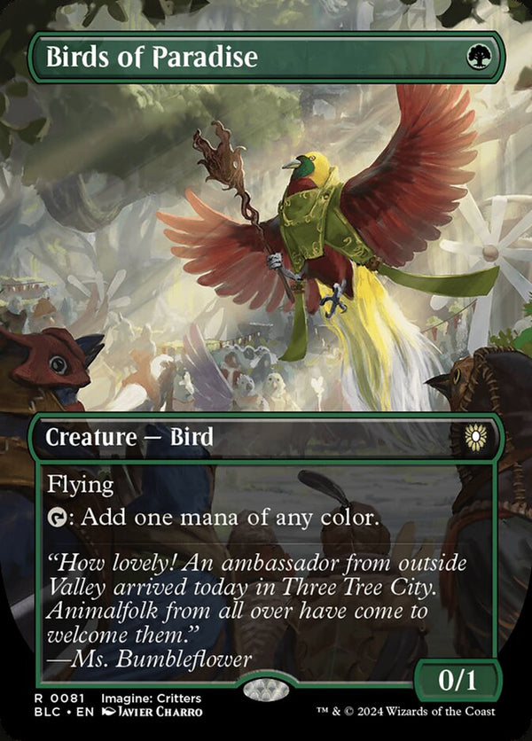 Birds of Paradise (Borderless) - Magic: The Gathering