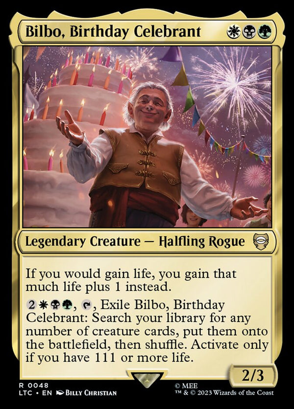 Bilbo, Birthday Celebrant - Magic: The Gathering