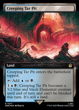 Creeping Tar Pit (Extended Art) (Surge Foil) - Magic: The Gathering