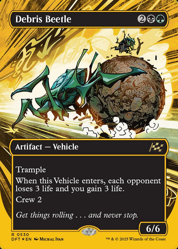 Debris Beetle (Borderless) (First-Place Foil) - Magic: The Gathering