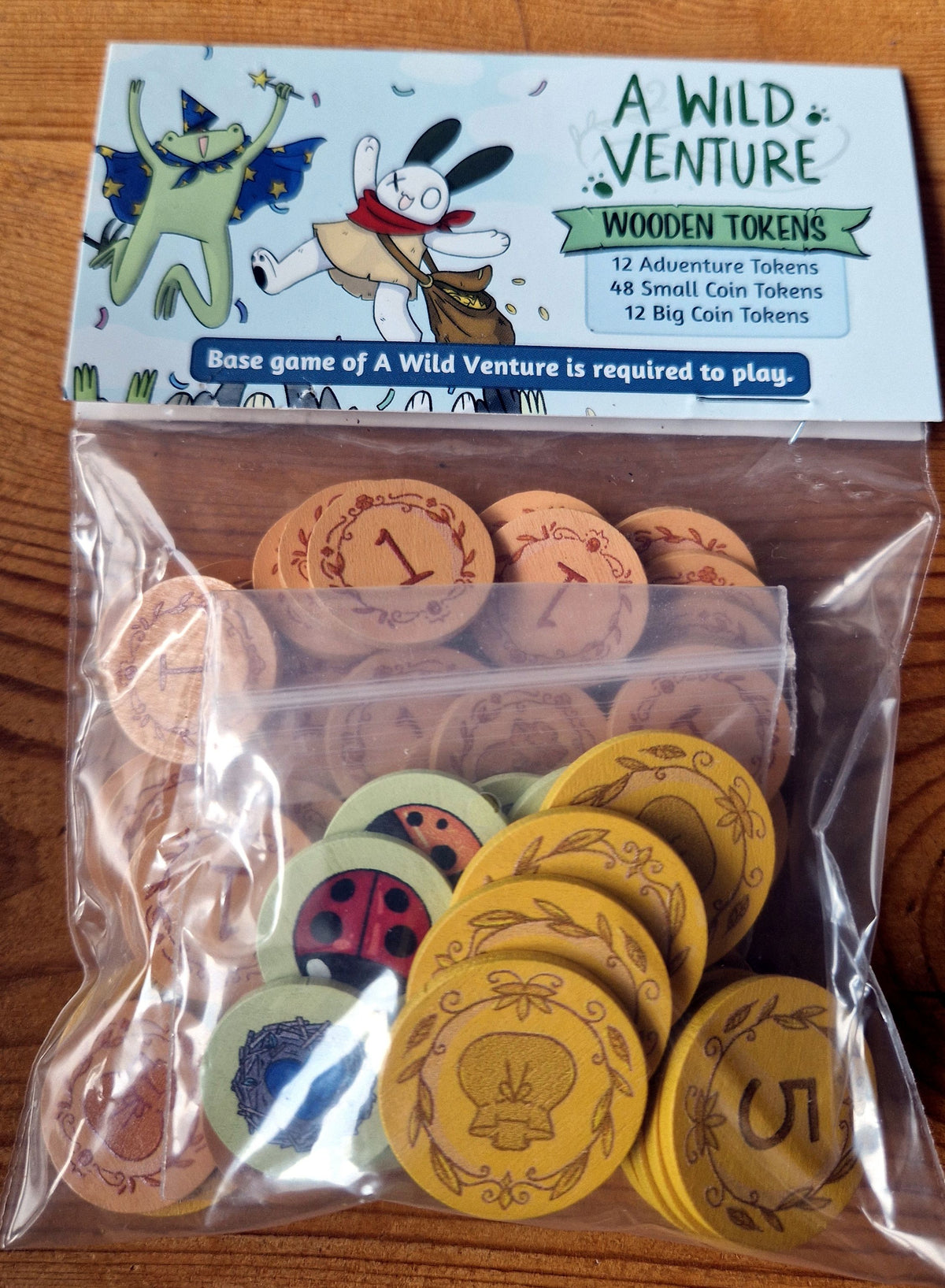 A Wild Venture: Wooden Tokens