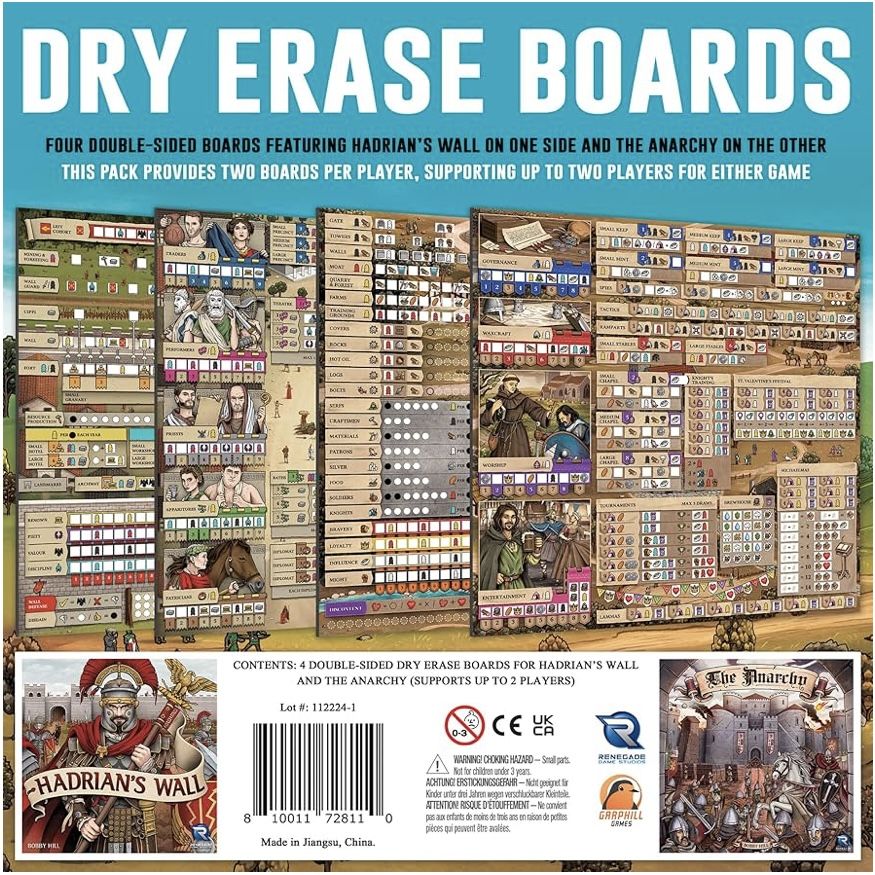 Hadrian's Wall/The Anarchy: Dry Erase Boards
