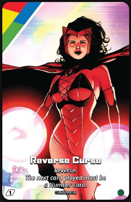 UNO Ultimate: Scarlet Witch – Reverse Curse Foil Chase Card
