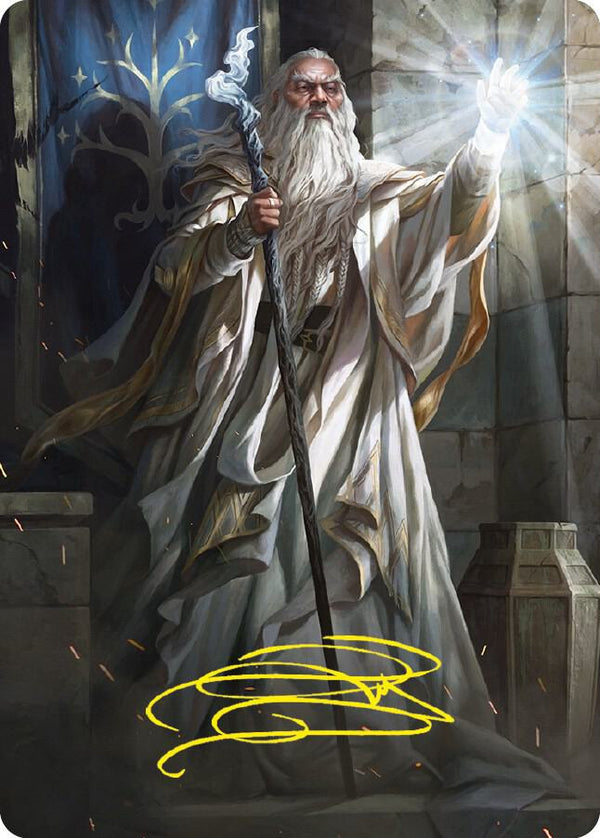 Gandalf the White Art Card (Gold-Stamped Signature) - Magic: The Gathering