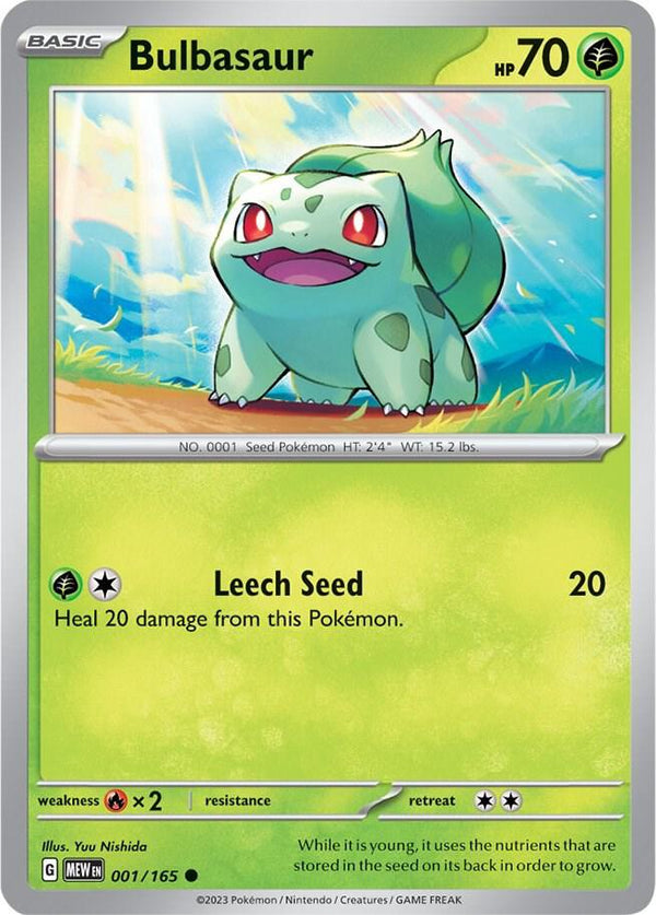 Bulbasaur - 001/165 - Pokémon