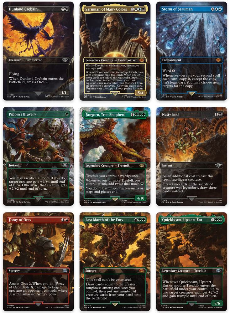 Isengard Destroyed Scene [Set of 9]