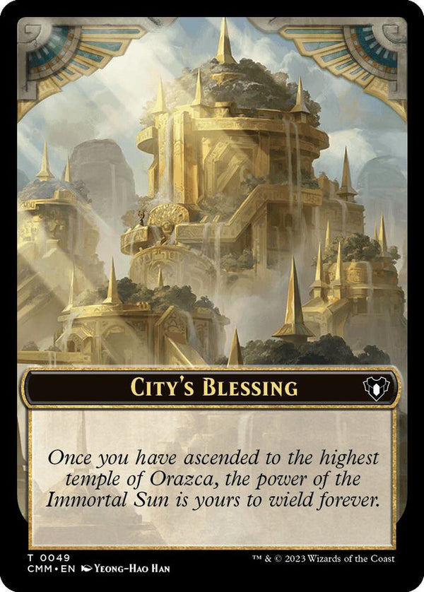 City's Blessing // Emblem - Teferi, Temporal Archmage Double-Sided Token - Magic: The Gathering