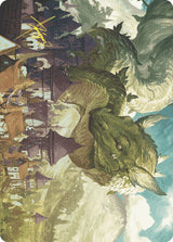 Beanstalk Wurm Art Card (Gold-Stamped Signature) - Magic: The Gathering