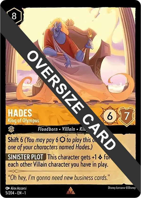 Hades - King of Olympus (Oversized) - Disney Lorcana