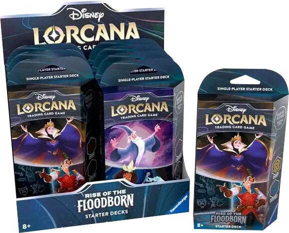 Disney Lorcana: Rise of the Floodborn Starter Deck Display - Disney Lorcana