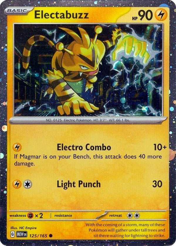 Electabuzz - 125/165 (Cosmos Holo) - Pokémon