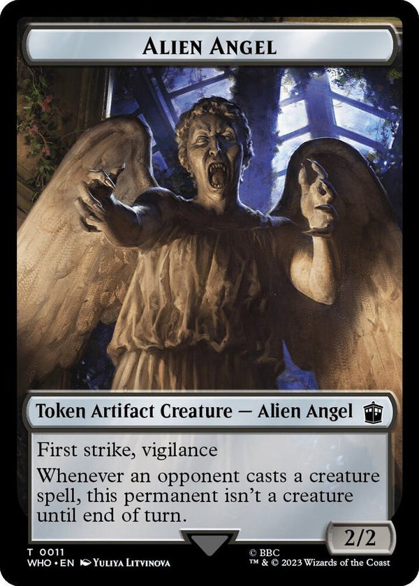 Alien Angel // Clue (0021) Double-Sided Token - Magic: The Gathering