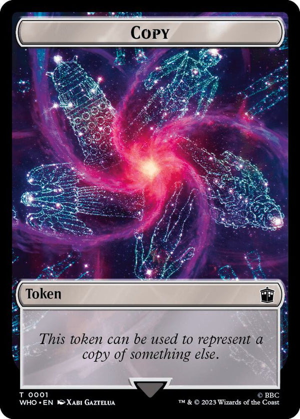 Copy // Cyberman Double-Sided Token - Magic: The Gathering