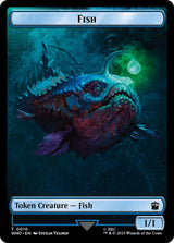 Fish // Treasure (0030) Double-Sided Token - Magic: The Gathering