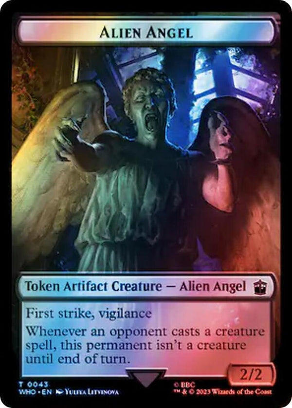 Alien Angel // Mutant Double-Sided Token (Surge Foil) - Magic: The Gathering