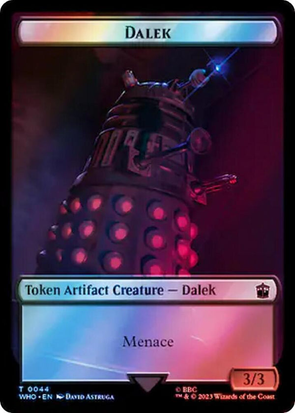 Dalek // Mark of the Rani Double-Sided Token (Surge Foil) - Magic: The Gathering