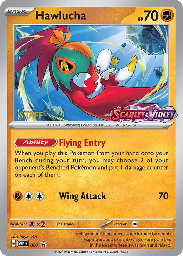 Hawlucha - 007 (Prerelease) [Staff] - Pokémon